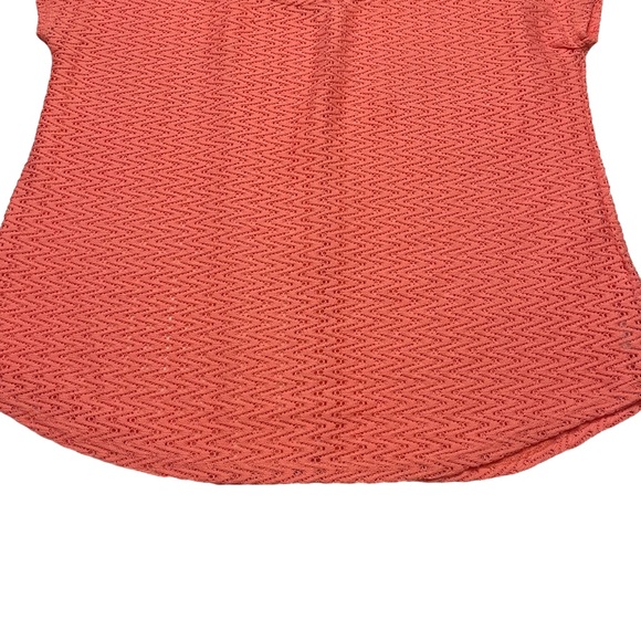 MAURICES Mesh Top zigzag pattern Peach Colour Size 2x - Picture 4 of 7
